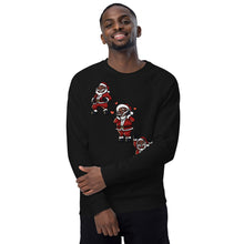 Load image into Gallery viewer, Silly Santa Unisex organic raglan sweatshirt