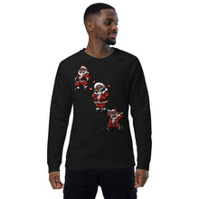 Load image into Gallery viewer, Silly Santa Unisex organic raglan sweatshirt