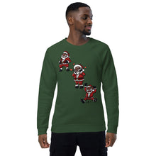 Load image into Gallery viewer, Silly Santa Unisex organic raglan sweatshirt