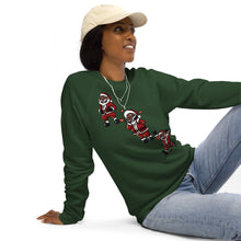 Load image into Gallery viewer, Silly Santa Unisex organic raglan sweatshirt