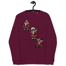 Load image into Gallery viewer, Silly Santa Unisex organic raglan sweatshirt