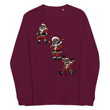 Load image into Gallery viewer, Silly Santa Unisex organic raglan sweatshirt