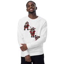 Load image into Gallery viewer, Silly Santa Unisex organic raglan sweatshirt