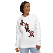 Load image into Gallery viewer, Silly Santa Unisex organic raglan sweatshirt