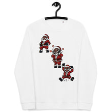 Load image into Gallery viewer, Silly Santa Unisex organic raglan sweatshirt