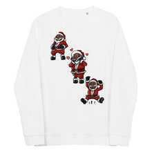 Load image into Gallery viewer, Silly Santa Unisex organic raglan sweatshirt