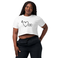 Load image into Gallery viewer, Heart 4 Sale Women’s crop top