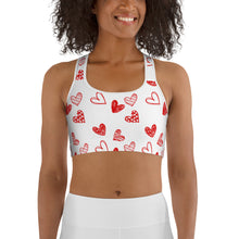 Load image into Gallery viewer, Hearts Sports bra