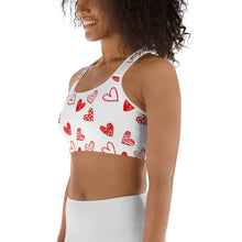 Load image into Gallery viewer, Hearts Sports bra