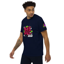 Load image into Gallery viewer, Work Hard, Play Hard Men's fitted straight cut t-shirt