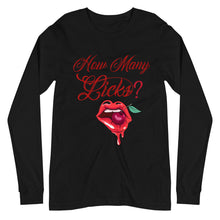 Load image into Gallery viewer, How Many Licks Unisex Long Sleeve Tee
