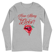 Load image into Gallery viewer, How Many Licks Unisex Long Sleeve Tee