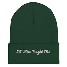 Load image into Gallery viewer, Lil Kim Taught Me Cuffed Beanie (Black)