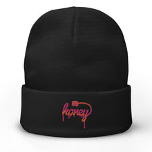 Load image into Gallery viewer, Pink Honey Embroidered Beanie
