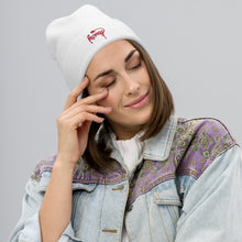 Load image into Gallery viewer, Pink Honey Embroidered Beanie