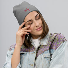 Load image into Gallery viewer, Pink Honey Embroidered Beanie