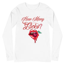 Load image into Gallery viewer, How Many Licks Unisex Long Sleeve Tee