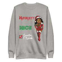 Load image into Gallery viewer, Santa, I Tried Unisex Fleece Pullover