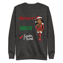 Load image into Gallery viewer, Santa, I Tried Unisex Fleece Pullover