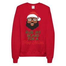 Load image into Gallery viewer, Bearded Santa fleece sweatshirt
