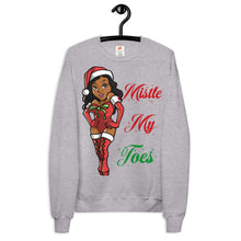Load image into Gallery viewer, Ms. Eltoe (Mistletoe) Unisex fleece sweatshirt