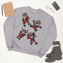 Load image into Gallery viewer, Silly Santa Unisex fleece sweatshirt