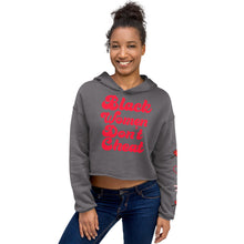 Load image into Gallery viewer, Black Women Don't Cheat Crop Hoodie