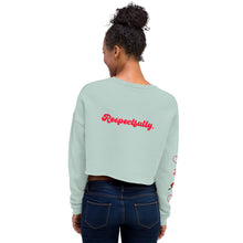 Load image into Gallery viewer, Black Women Don't Cheat Crop Sweatshirt