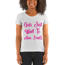 Load image into Gallery viewer, Girls Just Wanna Have Fund$ Ladies' short sleeve t-shirt