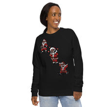 Load image into Gallery viewer, Silly Santa Unisex organic raglan sweatshirt
