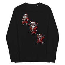 Load image into Gallery viewer, Silly Santa Unisex organic raglan sweatshirt
