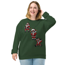Load image into Gallery viewer, Silly Santa Unisex organic raglan sweatshirt
