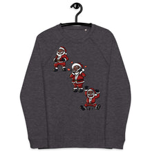 Load image into Gallery viewer, Silly Santa Unisex organic raglan sweatshirt
