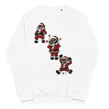 Load image into Gallery viewer, Silly Santa Unisex organic raglan sweatshirt

