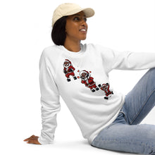 Load image into Gallery viewer, Silly Santa Unisex organic raglan sweatshirt
