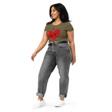 Load image into Gallery viewer, Queen Of Hearts Women’s Crop Tee
