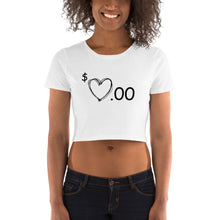 Load image into Gallery viewer, Heart 4 Sale Women’s Crop Tee
