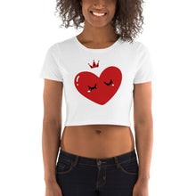 Load image into Gallery viewer, Queen Of Hearts Women’s Crop Tee
