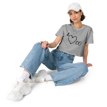 Load image into Gallery viewer, Heart 4 Sale Women’s crop top
