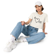 Load image into Gallery viewer, Heart 4 Sale Women’s crop top
