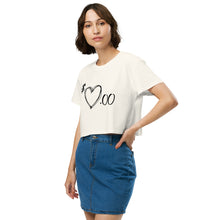 Load image into Gallery viewer, Heart 4 Sale Women’s crop top
