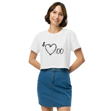 Load image into Gallery viewer, Heart 4 Sale Women’s crop top
