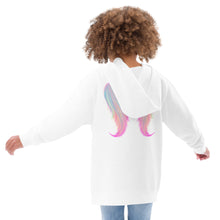 Load image into Gallery viewer, Flower Unicorn Youth Girls&#39; fleece hoodie
