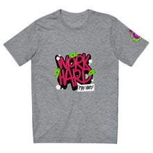 Load image into Gallery viewer, Work Hard, Play Hard Men&#39;s fitted straight cut t-shirt
