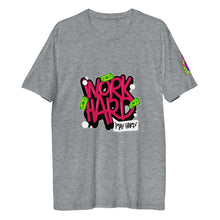 Load image into Gallery viewer, Work Hard, Play Hard Men&#39;s fitted straight cut t-shirt
