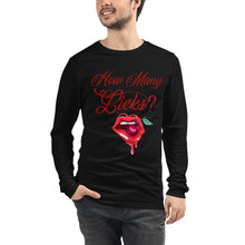 Load image into Gallery viewer, How Many Licks Unisex Long Sleeve Tee
