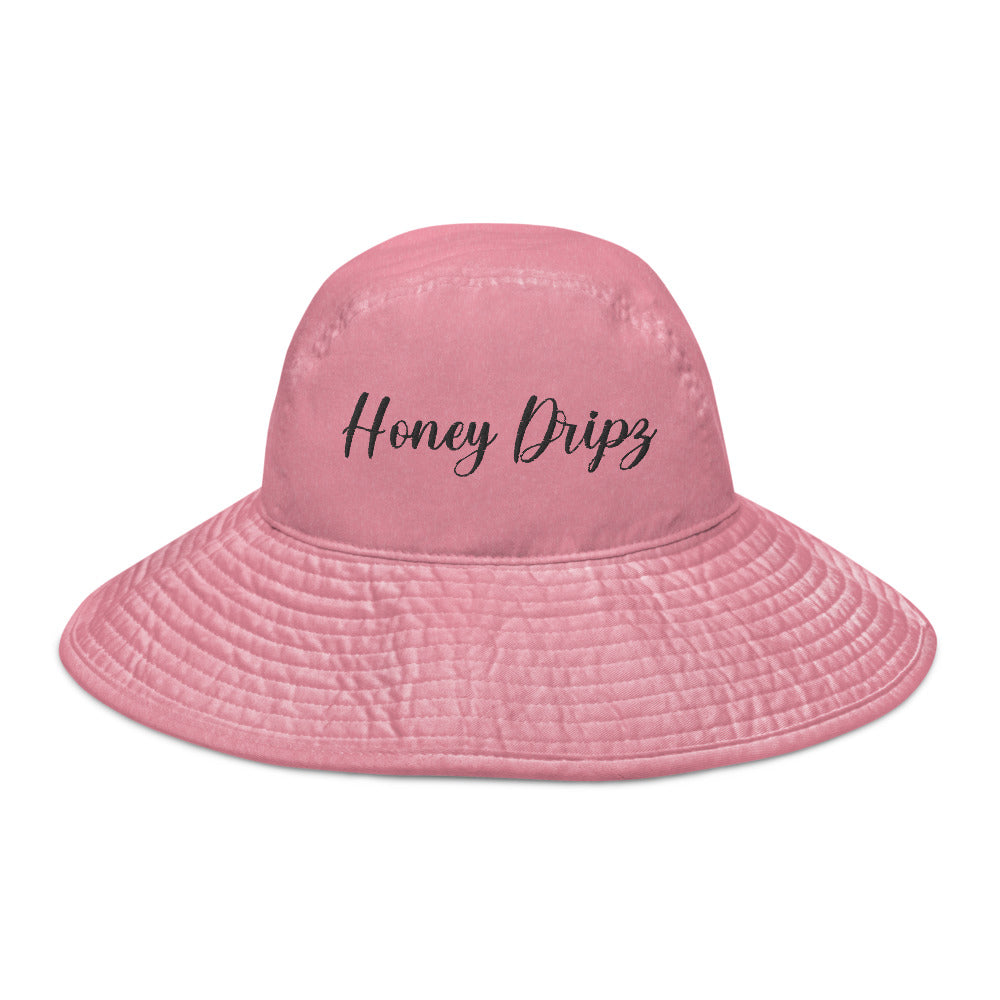 Honey Dripz Wide brim bucket hat