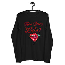 Load image into Gallery viewer, How Many Licks Unisex Long Sleeve Tee
