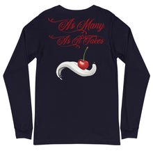 Load image into Gallery viewer, How Many Licks Unisex Long Sleeve Tee
