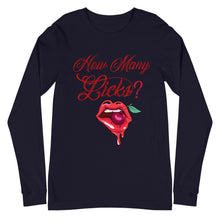 Load image into Gallery viewer, How Many Licks Unisex Long Sleeve Tee
